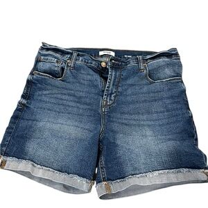 Kensie Dark Blue Jean Shorts